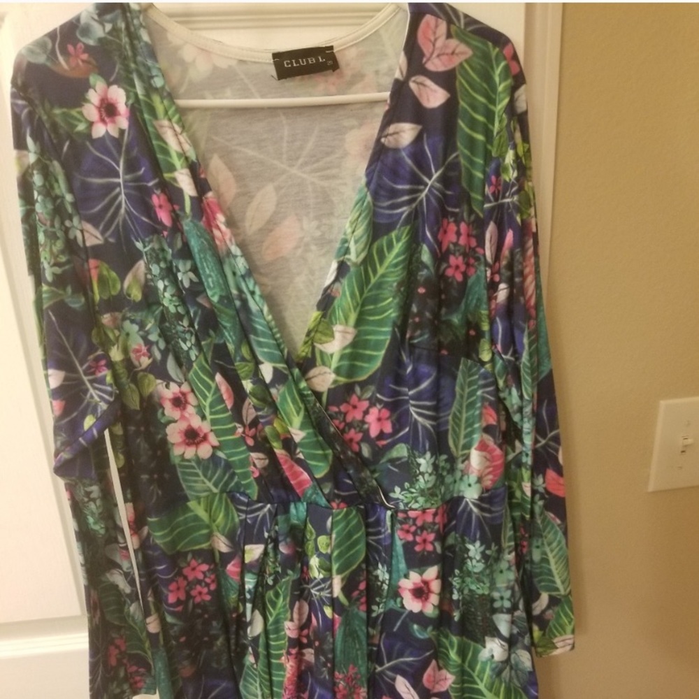 Faux wrap bodycon
